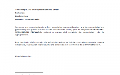 COMUNICADO